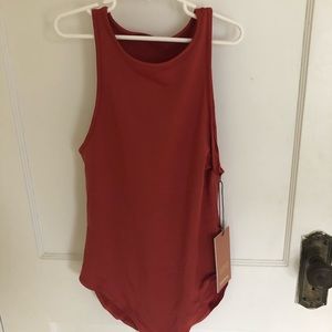 Girlfriend Collective Red Ochre Lily BodySuit